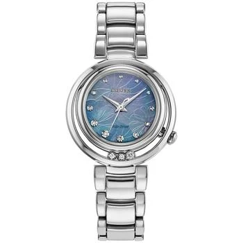 Citizen | Eco-Drive Women's Arcly Diamond (1/10 ct. t.w.) Stainless Steel Bracelet Watch 30mm 独家减免邮费