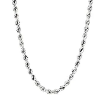 Macy's | Evergreen Rope 26" Chain Necklace (5.3MM) in 10K White Gold,商家Macy's,价格¥6645