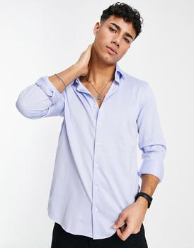 Calvin Klein | Calvin Klein slim shirt in blue商品图片,4.8折×额外9.5折, 额外九五折