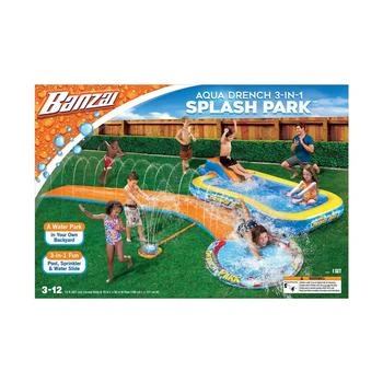 Banzai | Aqua Drench 3-in-1 Splash Park with Pool, Sprinkler and Waterslide,商家Macy's,价格¥298