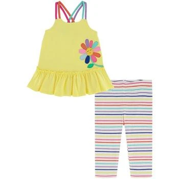 KIDS HEADQUARTERS | Baby Girls Tunic and Striped Leggings, 2 Piece Set 5.9折×额外8折, 额外八折