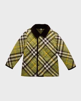 Burberry | Boy's Grayson Check Quilted Jacket, Size 3-14,商家Neiman Marcus,价格¥5939