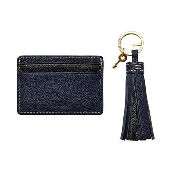 商品Fossil | Leather Card Case Gift Set and Key Fob Set, 2 Pieces,商家Macy's,价格¥566图片