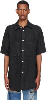 product Black Cotton & Nylon Shirt image