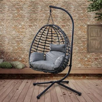 Simplie Fun | Artisan Outdoor Wicker Swing Chair,商家Premium Outlets,价格¥3062