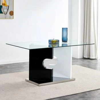 Simplie Fun | Dining Table in Glass,商家Premium Outlets,价格¥3978