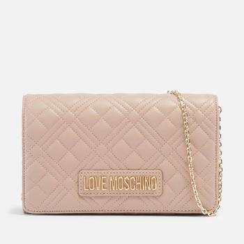 Love Leather, Love Moschino | Love Moschino Classic Quilted Faux Leather Cross Body Bag商品图片 