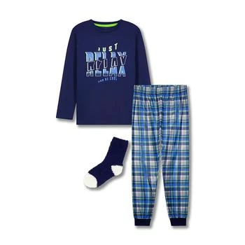 Max & Olivia | Big Boys Pajama with Socks, 3 Piece Set,商家Macy's,价格¥157