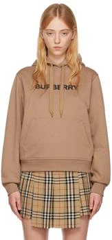 Burberry | Brown Bonded Hoodie 