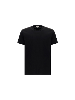 Alexander McQueen | ALEXANDER MCQUEEN 男士黑色棉质短袖T恤 666626-QTZ7B-0901商品图片,独家减免邮费