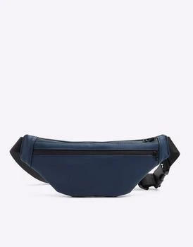 推荐River Island Rubberised zip bum bag in navy商品