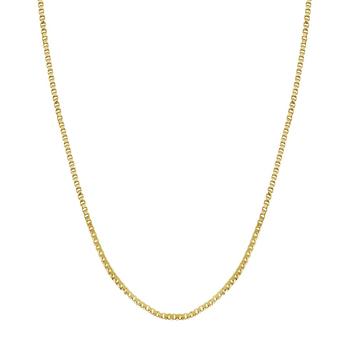 Essentials | Silver Plate or Gold Plate Venetian Box Link 24" Chain Necklace商品图片,2.5折