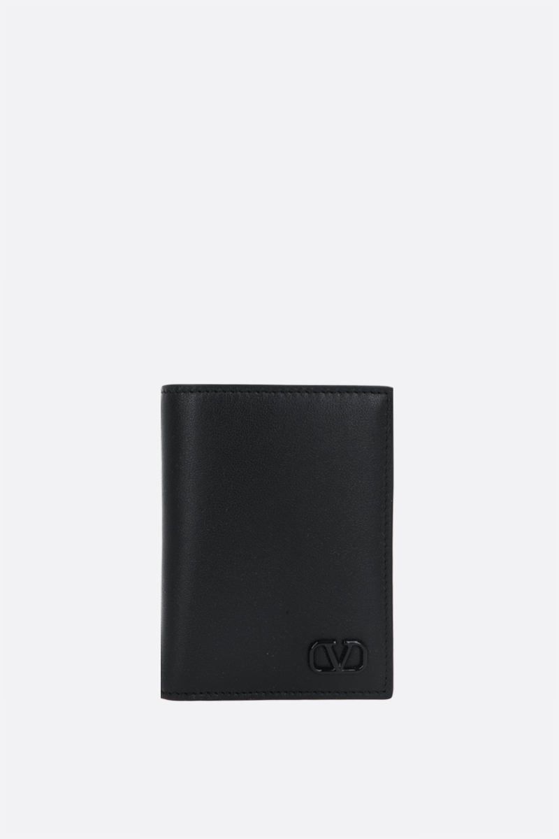 加拿大valentino包, Valentino | VALENTINO 男士黑色光滑皮革竖款钱包 XY0P0713-ZQU-0NO商品图片 独家减免邮费
