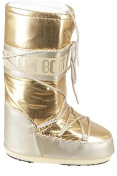 Moon Boot | Moon Boot Metallic Effect Lace-Up Boots 7.6折