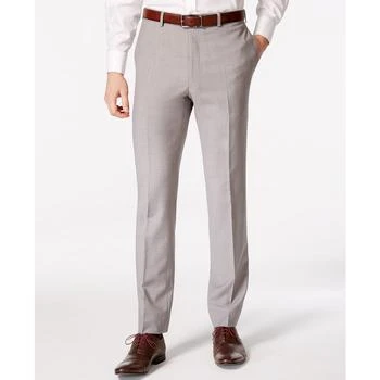 推荐Men's Solid Classic-Fit Suit Pants商品
