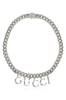 Gucci | Gucci Logo Charm Chain-Link Necklace商品图片,