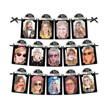 商品Big Dot of Happiness | Adult 30th Birthday - Gold - DIY Party Decor - Picture Display - Photo Banner,商家Macy's,价格¥115图片