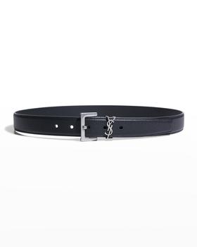 ysl皮带推荐, Yves Saint Laurent | YSL Grained Leather Belt商品图片 