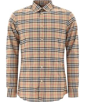 Burberry | Burberry Checked Long-Sleeve Shirt商品图片,7折