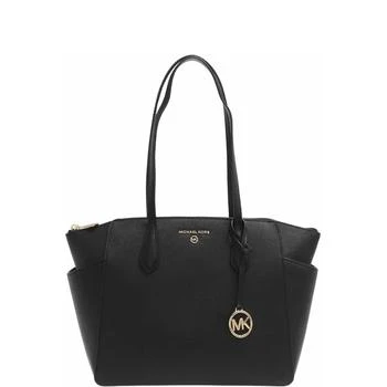 推荐Ladies Marilyn Medium Saffiano Leather Tote Bag - Black商品