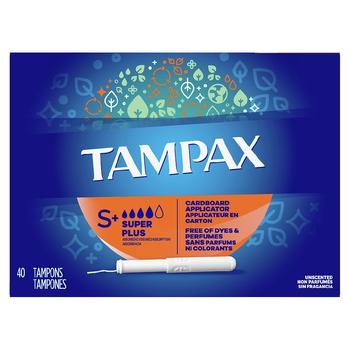 商品Tampax | Tampons Unscented, Super Plus Absorbency,商家Walgreens,价格¥66图片
