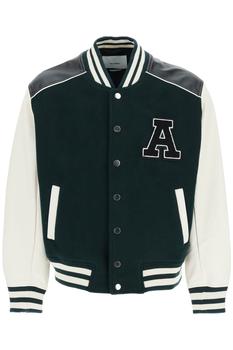 商品Axel Arigato | Axel arigato 'ivy' varsity bomber jacket with faux leather sleeves,商家Baltini,价格¥1846图片
