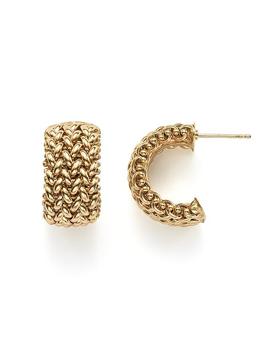 商品Bloomingdale's | 14K Yellow Gold Woven Hoop Earrings - 100% Exclusive,商家Bloomingdale's,价格¥29036图片