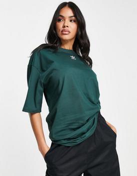 Adidas | adidas Originals Essentials t-shirt in colegiate green商品图片,$625以内享8折