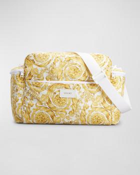 商品Versace | Kid's Barocco-Print Diaper Bag w/ Changing Pad,商家Neiman Marcus,价格¥5689图片