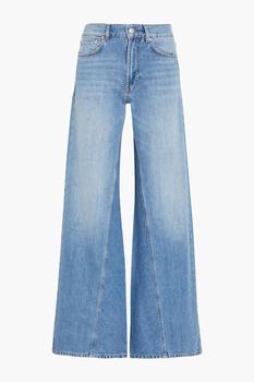 product Faded high-rise wide-leg jeans image