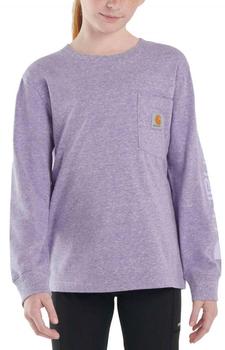 推荐(CA9888) Long-Sleeve Graphic Pocket Shirt - Violet Indigo商品