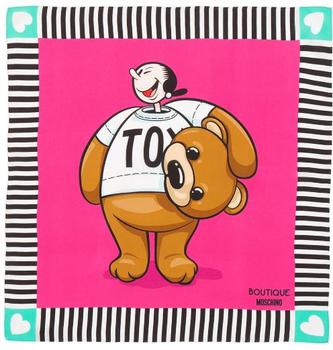 推荐Moschino莫斯奇诺  橄榄玩具熊方块围巾 - 粉色商品