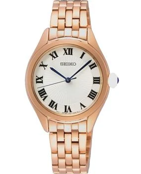 Seiko | Seiko Analogue White Dial Rose Tone Steel Women's Watch SUR332P1 4.6折