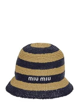 推荐Crochet Stripes Bucket Hat商品