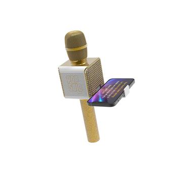 商品Tzumi | Pop Solo Bling Professional Bluetooth Karaoke Microphone and Voice Mixer with Smartphone Holder – Great for Kids and Parties,商家Macy's,价格¥134图片