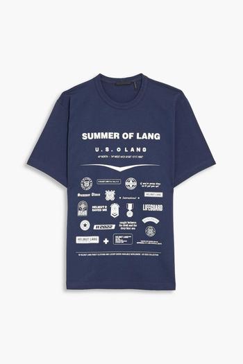 Helmut Lang | Badge printed cotton T-shirt商品图片,4.9折