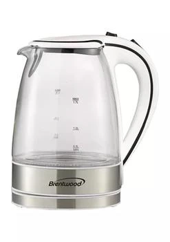 Brentwood | 1.7 Liter Cordless Tempered-Glass Electric Kettle,商家Belk,价格¥472