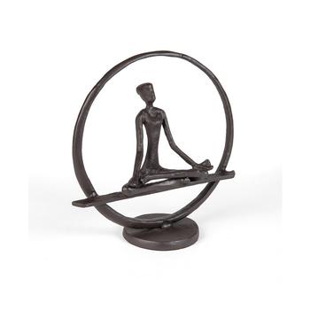 商品Danya B | Yoga Meditation Circle Cast Iron Sculpture,商家Macy's,价格¥346图片