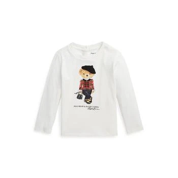 Ralph Lauren | Baby Girls Polo Bear Jersey Long Sleeve T Shirt 7折