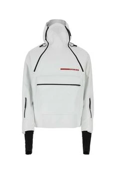 Prada | Prada Logo Detailed Hooded Drawstring Ski Jacket 7.6折