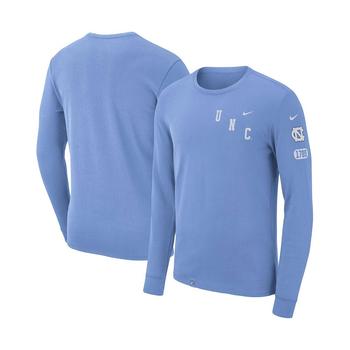 推荐Men's Carolina Blue North Carolina Tar Heels Repeat Logo 2-Hit Long Sleeve T-shirt商品