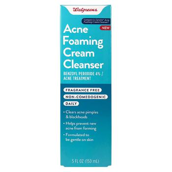 Walgreens | Acne Foaming Cream Cleanser商品图片,满$30享8.5折, 独家减免邮费, 满折