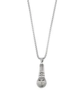 推荐Titanium Freddie Mic Pendant Necklace商品