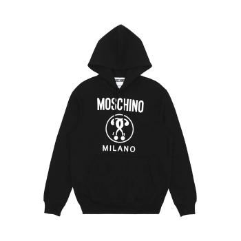 Moschino | MOSCHINO 女士黑色徽标连帽卫衣 EA1717-5527-2555商品图片,独家减免邮费