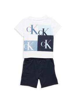 Calvin Klein | Baby Boy's 2-Piece Logo T-Shirt & Shorts Set商品图片,3.9折
