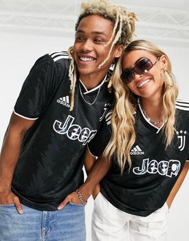 推荐adidas Football Juventus 2022/23 unisex away shirt in black商品