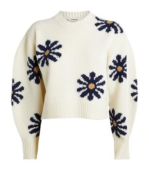 Sandro | Floral Knit Sweater商品图片,