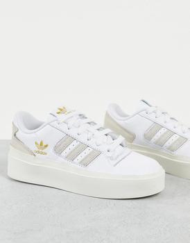 adidas originals, Adidas | adidas Originals Forum Bonega platform trainers in off white商品图片 