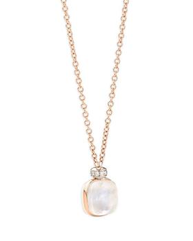 商品Pomellato | 18K Rose Gold Nudo White Topaz, Mother of Pearl & Diamond Pendant Necklace, 16.5",商家Bloomingdale's,价格¥23348图片