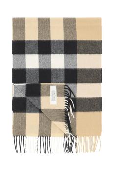 商品Burberry | Burberry Checked Fringed-Edge Scarf,商家Cettire,价格¥3741图片
